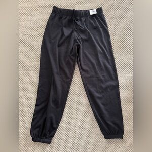 LAZYPANTS Fleece-Lined Joggers – Black (Women’s Large)